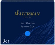 Waterman Standard dlhé perá, 8 ks, modré