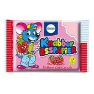 Knabber jahodový jedlý papier 25g.