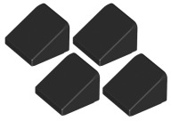 LEGO Bevel 1x1 čierna/čierna (54200/4504382) 4ks