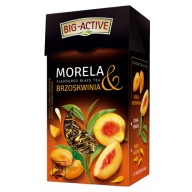 BIG ACTIVE čierny listový čaj ochutený MARHUĽOU A BROSKYŇOU 80g
