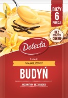 Delecta vanilkový puding 64g, vanilkový bez hrudiek, zamatový, lahodný