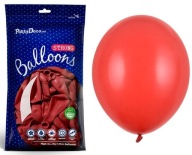 Pastelové červené balóny 100 kusov 12 cm Valentín