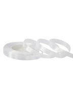 Saténová stuha 1,2 cm x 35 y hladká, biela