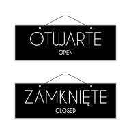 Laminovaný nápis OTVORENÉ ZATVORENÉ-OTVORENÉ/ZATVORENÉ