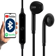BEZDRÔTOVÉ ŠPORTOVÉ SLÚCHADLÁ BLUETOOTH USB MIKROFÓN ČIERNA