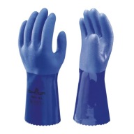 Chemicky odolné, antistatické rukavice Showa 660 PVC Oil (Veľkosť: 9/L)