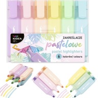 PASTELOVÉ ZVÝRAZŇOVAČE 6 FARIEB ZNAČOVAČE NA Púzdro KIDEA