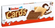 KINDER CARDS čokoládové oblátky 128g Z NEMECKA