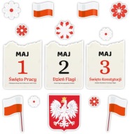 Vlastenecká VÝZDOBA NA 1. A 3. MÁJ DEN ÚSTAVY - MÁJOVÉ SVIATKY