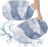 V3 MRAMOROVÁ OVÁLNA ABSORPČNÁ KÚPEĽŇOVÁ PODLOŽKA KÚPEĽŇOVÝ KOBEREC 60x40cm