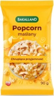 BAKALLAND maslový popcorn 90g s maslom do mikrovlnky