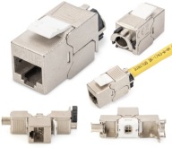 DIGITUS Keystone RJ45 STP zásuvka, kat. 6A, bez náradia DN-93615