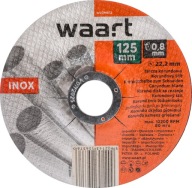 WAART Korundový kotúč na rezanie kovu, ocele, 125 mm x 0,8 INOX