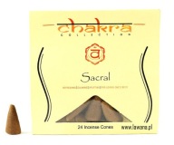 SAKRÁLNE vonné šišky pre 2. čakru, 24 kusov Song of India