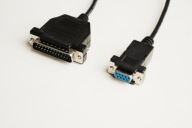MicroConnect DB9-DB25 3M F/M sériový kábel