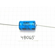 Elektrolytový kondenzátor 470uF 16V 10x18 axiálny x2