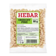 píniové oriešky 80 G, LÚPANÉ, PRÍRODNÝ HEBAR