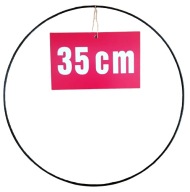 ČIERNY krúžok/ráfik pre lapače snov a makramé 35 cm