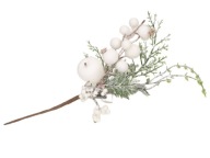 Konár so zasneženým jablkom, 25 cm