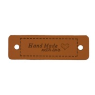 HANDMADE LOVE štítok z ekokože ťavy 2401