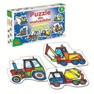 ALEXANDER Puzzle pre deti - stavebné stroje 2+