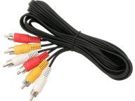 Kábel 3 RCA zástrčky k 3 RCA zástrčkám -A/V 1,5m