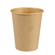 Kraft papierové šálky na kávu/čaj 250ml ø80mm 100 ks.