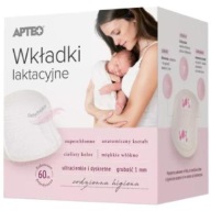 LAKTAČNÉ VLOŽKY APTEO / 60 KS / TENKÉ / SUPER ABSORBNÉ / DISKRÉTNE