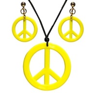 PACIFIC ŠPERK YELLOW HIPPIE PRÍvesok + NÁUŠNICE