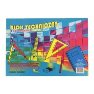Technická podložka A4 s farebnými listami PROTOS na maľovanie a kreslenie