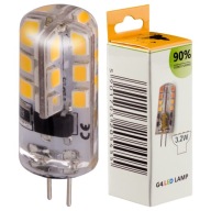 G4 LED žiarovka 320lm 3,2W 12V DC TEPELNÝ SILIKÓN