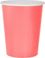 Papierové poháre Ružové 270 ml 14 ks.