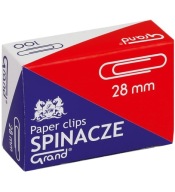 Kancelárske spony 28 mm 100 kusov okrúhle GRAND