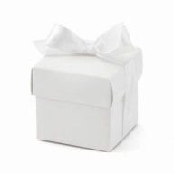 Ďakujeme BOXY PRE HOSTÍ biela mašľa na sväté prijímanie svadobné 10 ks