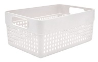 ORGANIZÉR nádoba na košík KOŠÍK 15,5x10x23,5 plast BIELA ​​3,5l