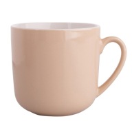 VEĽKÝ hrnček na kávu a čaj 300ml URBAN TMAVÝ BÉŽOVÝ