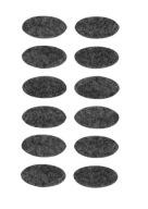 Samolepiace plstené podložky šedé 15x30mm balenie 12ks - VORSTAHL