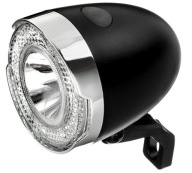 Predná cyklistická LED lampa XC-230 napájaná z batérie