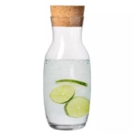 Karafa na vodu/šťavu s prírodným korkom, 1000 ml