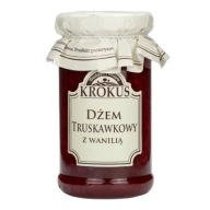 Jahodový džem s vanilkou, so zníženým cukrom, bez lepku, 235g