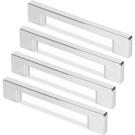 4x ÚCHYTKA NA NÁBYTOK ÚCHYTKA NA NÁBYTOK, ZÁSUVKY KUCHYNE, CHROM. 96mm