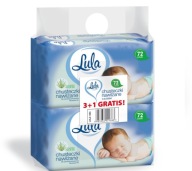 LULA vlhčené obrúsky s ALOE 3x72 + 1 zadarmo
