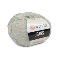 50 g priadze, 55 % bavlna 45 % akryl, YarnArt Jeans sivá 49