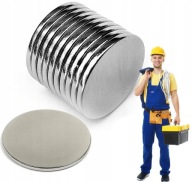 NEODYMOVÉ MAGNETY 9,5x1 mm 10 ks okrúhle NEODYMOVÉ SILNÉ