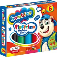 Plastelína 6 farieb Bambino
