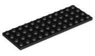 LEGO 3029 TANIER 4x12 ČIERNA NOVINKA (7g)