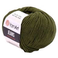 YarnArt Jeans 82 tmavozelená