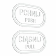 Samolepky Push Pull Push Pull 7x12
