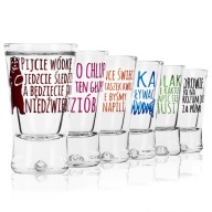 Poháre na vodku X 25 ml 6 kusov - zvieratká