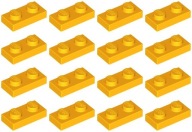 LEGO PLATE 3023 1x2 svetlo oranžová (6g) 16 ks.